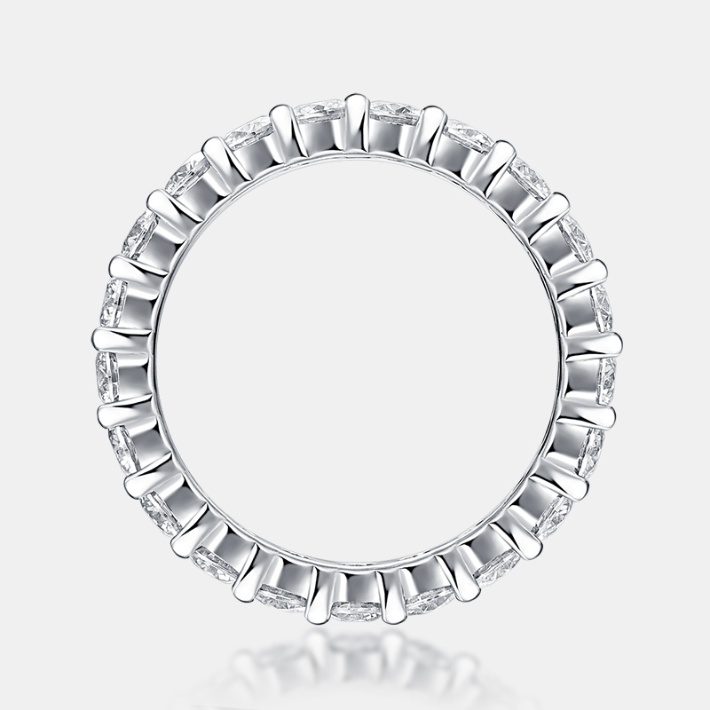 Couple's S925 Sterling Silver Moissanite Rings, Elegant Gift Box